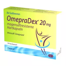 OMEPRADEX Cápsulas duras gastrorresistentes de 20 mg, 14 uds