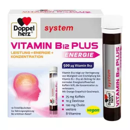 DOPPELHERZ Ampollas bebibles del sistema Vitamina B12 Plus, 10X25 ml
