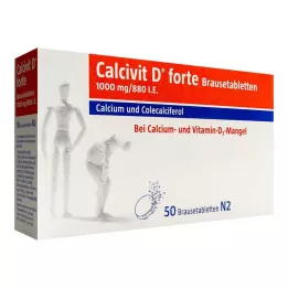 CALCIVIT D forte comprimidos efervescentes, 50 uds