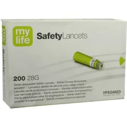 Lancetas de seguridad Mylife, 200 piezas
