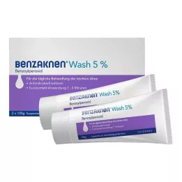 BENZAKNEN Lavado 5% Suspensión, 2X100 g