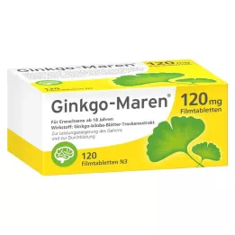 GINKGO-MAREN Comprimidos recubiertos con película de 120 mg, 120 uds