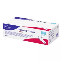 PEHA-SOFT Nitrile White UNT.HANDS.UNSTERIL PF S, 200 pz