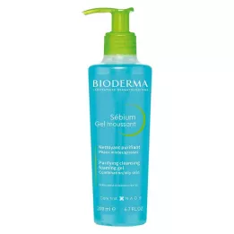 BIODERMA Sébium Gel Moussant Gel Limpiador, 200 ml