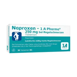 NAPROXEN-1A Pharma 250 mg B. Regel Pain Tabl., 30 pz