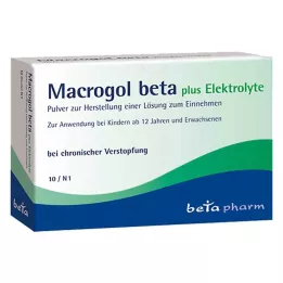 MACROGOL Beta plus electrolitos en polvo para administración oral, 10 uds