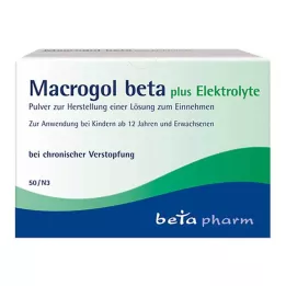 MACROGOL Beta plus electrolitos en polvo para administración oral, 50 uds
