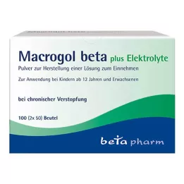 MACROGOL Beta plus electrolitos en polvo para administración oral, 100 uds