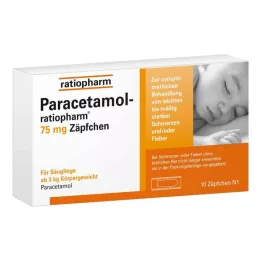 PARACETAMOL-Supositorios de ratiopharm 75 mg, 10 uds