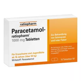 PARACETAMOL-Comprimidos de ratiopharm 1000 mg, 10 uds