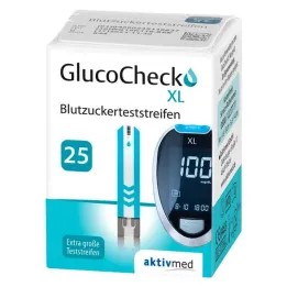 Tiras reactivas de azúcar en sangre GlucoCheck XL , 25 piezas