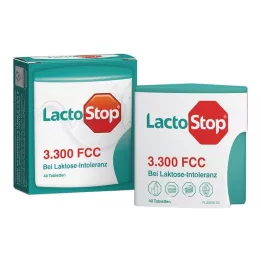 LACTOSTOP 3.300 FCC Dispensador de pastillas con clic, 40 uds