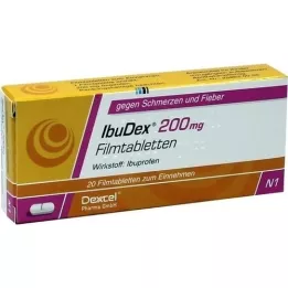 IBUDEX Tabletas recubiertas de películas de 200 mg, 20 pz