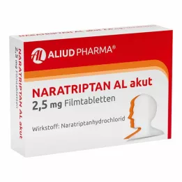 NARATRIPTAN AL Comprimidos recubiertos con película de 2,5 mg, agudos, 2 uds