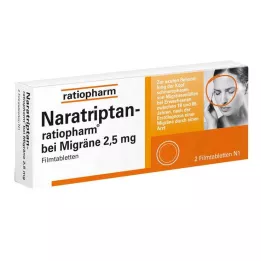 NARATRIPTAN-Ratiopharm para la migraña, comprimidos recubiertos con película, 2 uds
