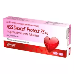 ASS Dexcel Protect 75 mg comprimidos gastrorresistentes, 20 uds