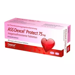 ASS Dexcel Protect 75 mg comprimidos gastrorresistentes, 50 uds