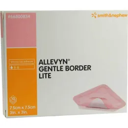 Allevyn Gentle Border Lite 7,5x7,5 cm vendaje de espuma, 10 piezas