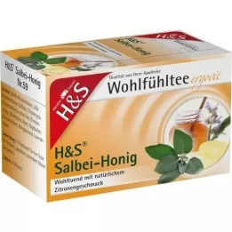 H&S Té de bienestar con miel de salvia y limón, frasco de 20 x 2,0 g