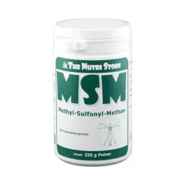 MSM Polvo de metil sulfonil metano 100% puro, 250 g