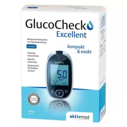 GLUCOCHECK Excelente juego de medidor de glucosa en sangre mmol/l, 1 ud
