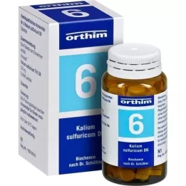 BIOCHEMIE Orthim 6 Potasio sulfuricum D 6 tabletas, 100 pz