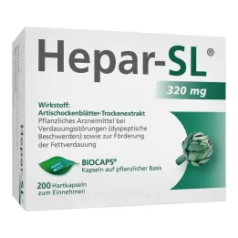 HEPAR-SL Cápsulas duras de 320 mg, 200 uds