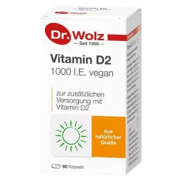 VITAMIN D2 1000 UI cápsulas veganas, 60 uds