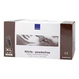 NITRIL Guantes sin polvo extragrandes negros, 180 |2| piezas |2|