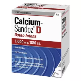 CALCIUM SANDOZ D Osteo Intens comprimidos masticables, 120 uds