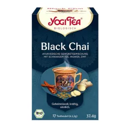 YOGI TEA Bolsas de filtro orgánicas Black Chai, 17 x 2,2 g