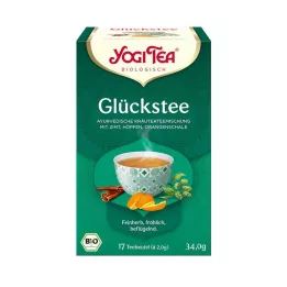 YOGI TEA Bolsas de filtro orgánicas Lucky Tea, 17 x 1,8 g