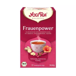 YOGI TEA Bolsitas de filtro orgánicas Power Tea para mujeres, 17 x 1,8 g