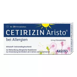 CETIRIZIN Aristo para Alergias 10 mg comprimidos recubiertos con película, 20 uds