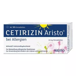 CETIRIZIN Aristo para Alergias 10 mg comprimidos recubiertos con película, 50 uds