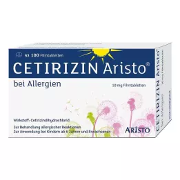 CETIRIZIN Aristo para Alergias 10 mg comprimidos recubiertos con película, 100 uds
