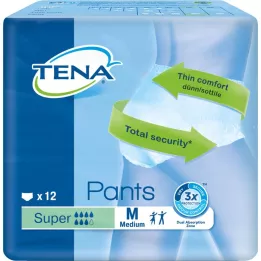 TENA PANTS Pantalones desechables Super M Confiofit, 12 pz