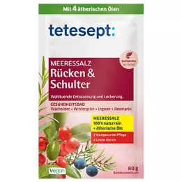 Tetesept Sal de mar hacia atrás y hombro, 80 g