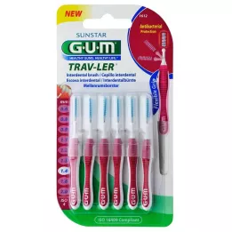 GUM Tray-LER 1.4 mm Candle Pink Interdental + 6 Caspers, 6 pz