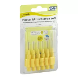 TEPE Cepillo interdental extra suave 0,7 mm ISO 4 amarillos, 6 uds