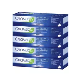CALCIMED D3 600 mg/400 UI comprimidos efervescentes, 100 uds