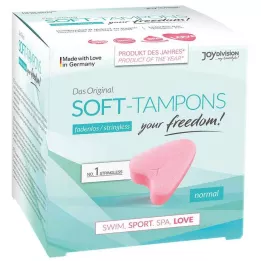 SOFT TAMPONS normal, 3 piezas