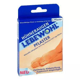 LEBEWOHL Yeso para callos normal, 4 piezas