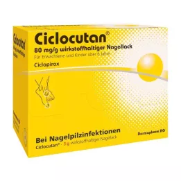 CICLOCUTAN 80 mg/g de esmalte de uñas activo, 3 g