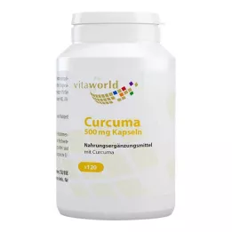 CURCUMA Cápsulas de 500 mg, 120 uds