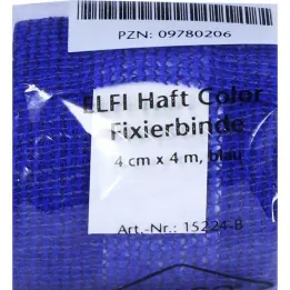 Dracoelfi haft color vendaje de fijación 4mx4cm azul, 1ud