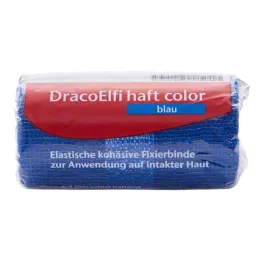Dracoelfi haft color vendaje de fijación 4mx6cm azul, 1ud
