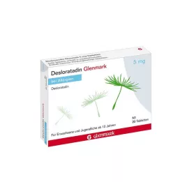 DESLORATADIN Comprimidos de Glenmark 5 mg, 20 uds