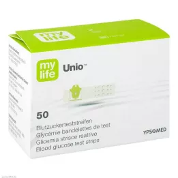 MYLIFE Tiras reactivas de azúcar en sangre Unio, 50 uds