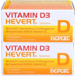 VITAMIN D3 HEVERT tabletas, 200 uds